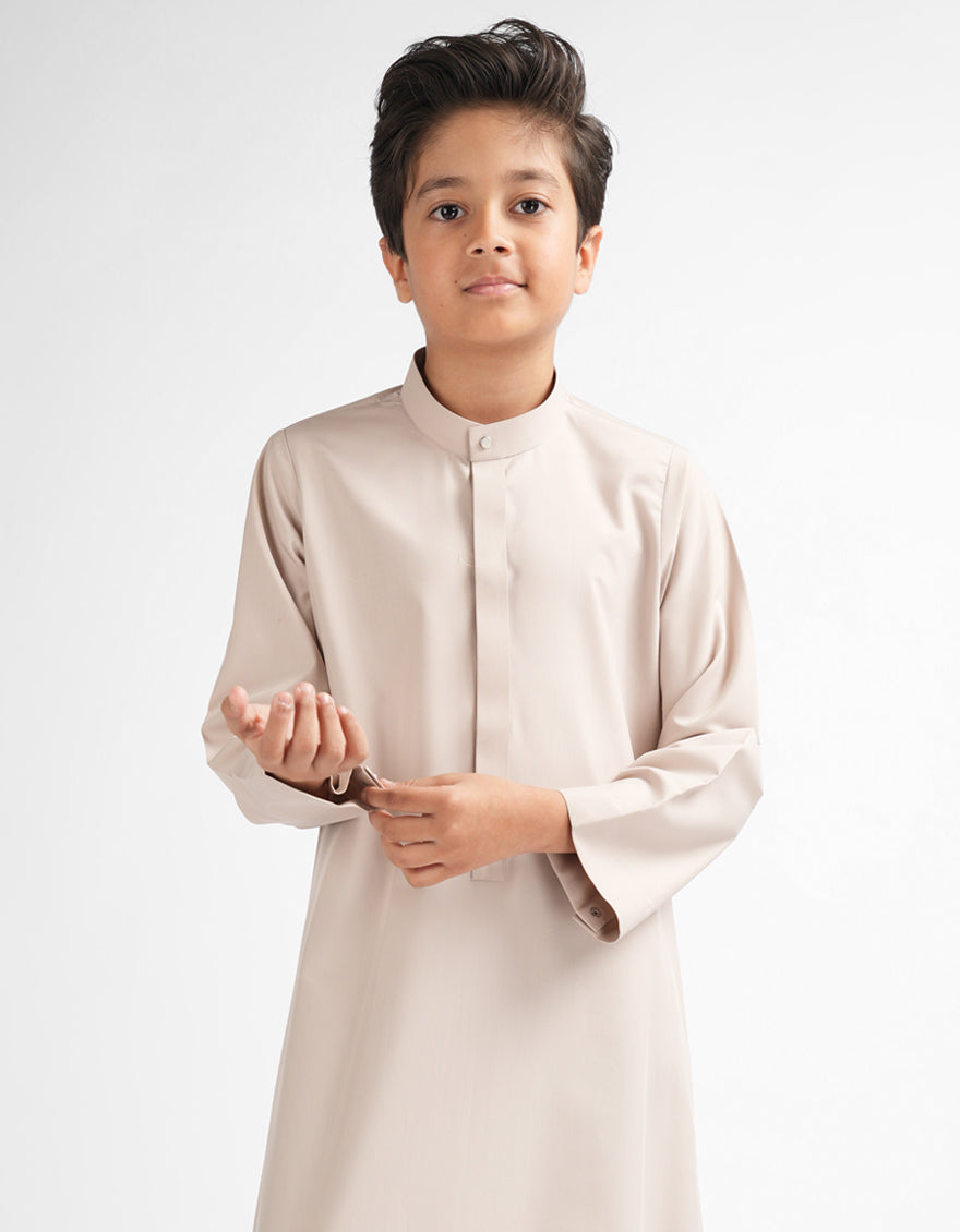 Blended Fawn Jubba - J. Junaid Jamshed