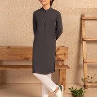 Blended Grey Kurta - J. Junaid Jamshed