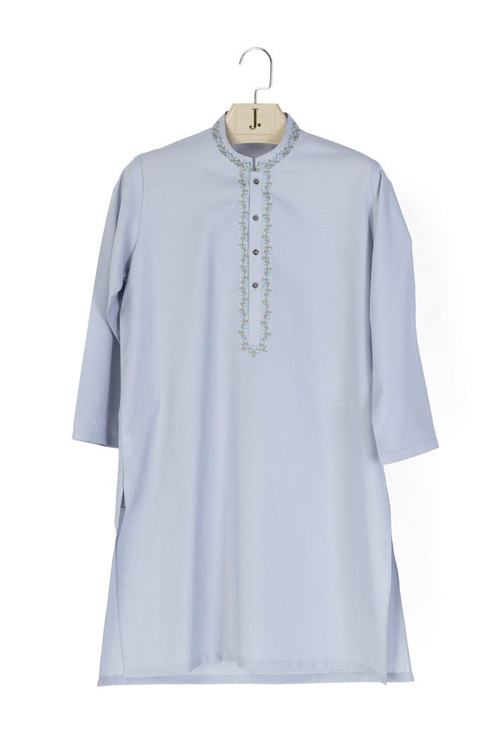 Polyester Grey Kurta Trouser - J. Junaid Jamshed