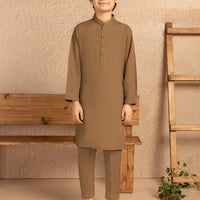 Blended Mustard Kurta Trouser - J. Junaid Jamshed