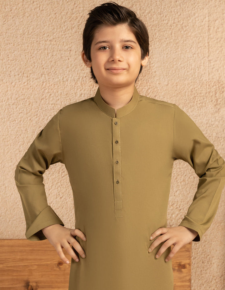 Blended Light Green Kurta Trouser - J. Junaid Jamshed
