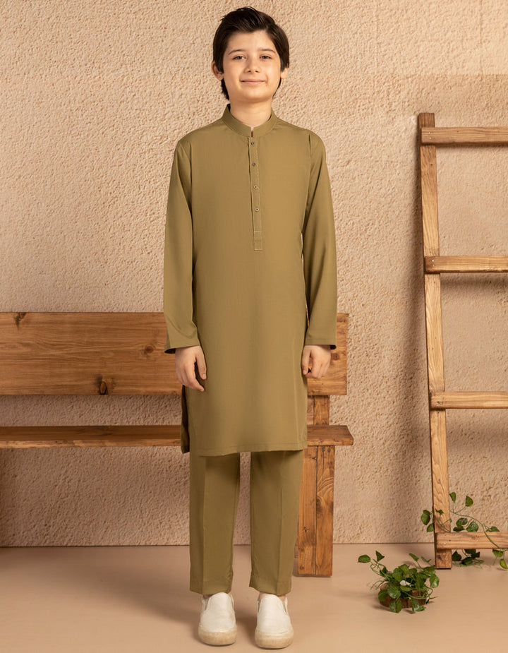 Blended Light Green Kurta Trouser - J. Junaid Jamshed
