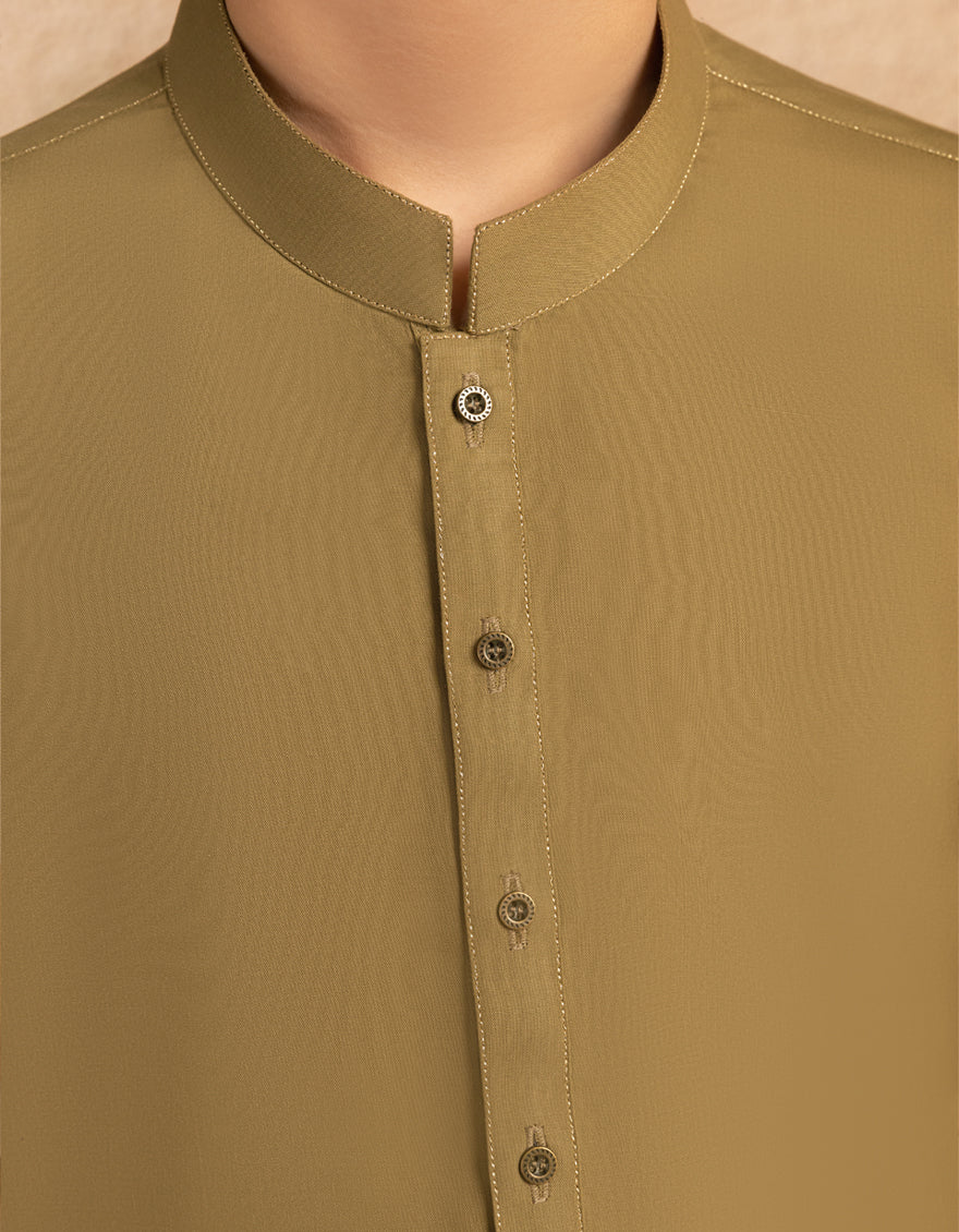 Blended Light Green Kurta Trouser - J. Junaid Jamshed