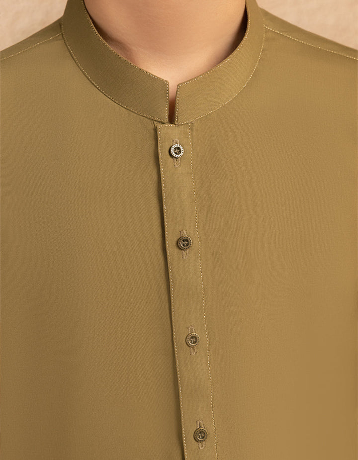 Blended Light Green Kurta Trouser - J. Junaid Jamshed