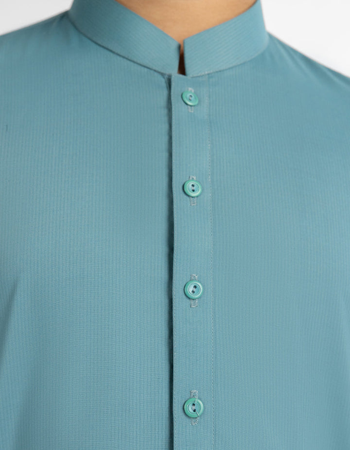 Blended Sea Green Kurta Trouser - J. Junaid Jamshed