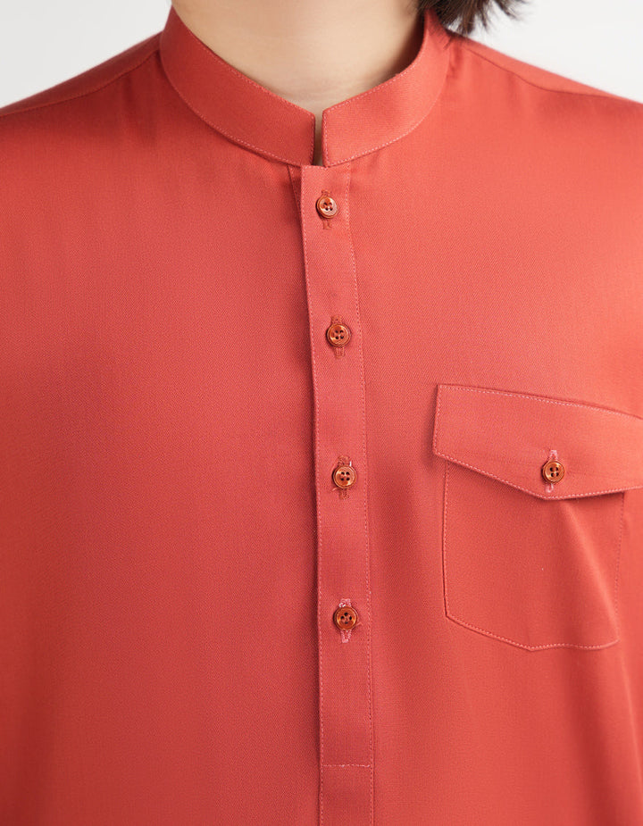 Blended Orange Kurta Trouser - J. Junaid Jamshed