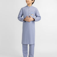 Blended Light Purple Kurta Trouser - J. Junaid Jamshed