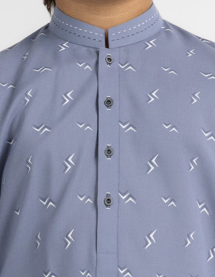 Polyester Grey Shalwar Kameez - J. Junaid Jamshed