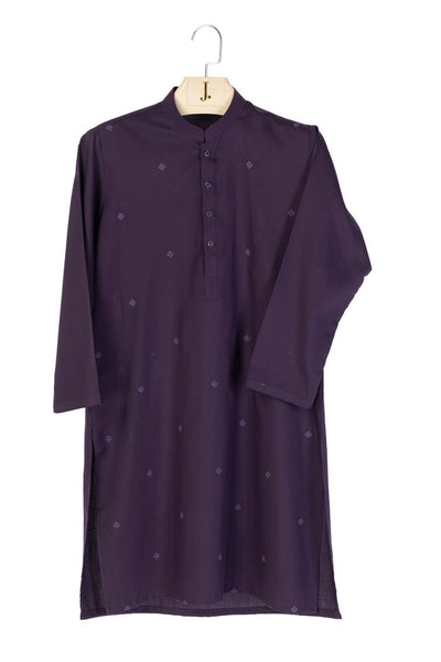 Blended Purple Shalwar Kameez - J. Junaid Jamshed