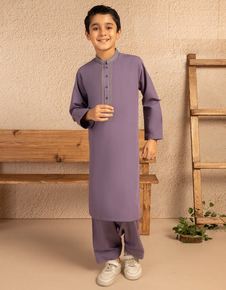 Blended Lavender Shalwar Kameez - J. Junaid Jamshed