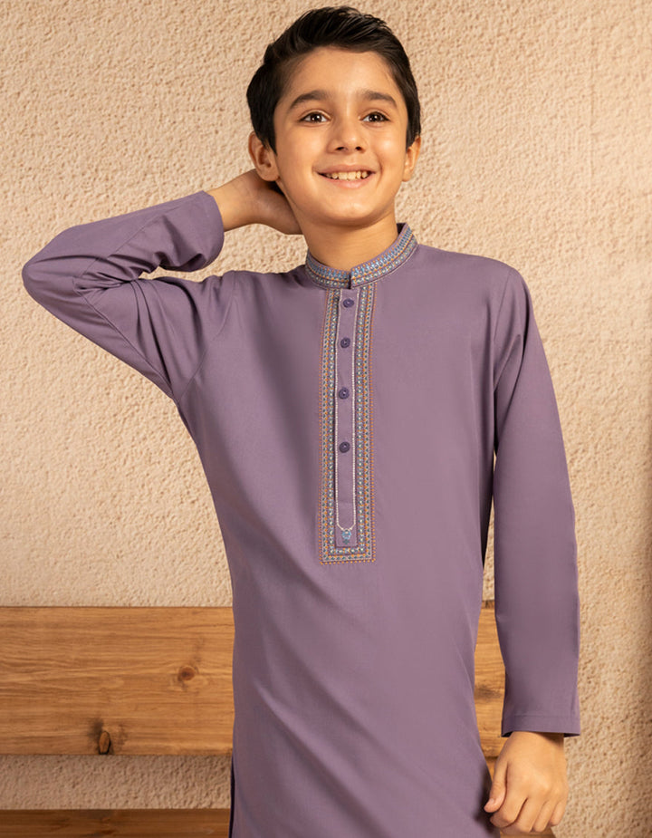 Blended Lavender Shalwar Kameez - J. Junaid Jamshed