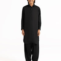 Blended Black Shalwar Kameez - J. Junaid Jamshed