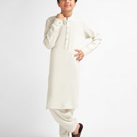 Blended Apple White Shalwar Kameez - J. Junaid Jamshed