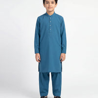Blended Turquoise Shalwar Kameez - J. Junaid Jamshed