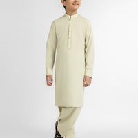 Blended Light Green Shalwar Kameez - J. Junaid Jamshed