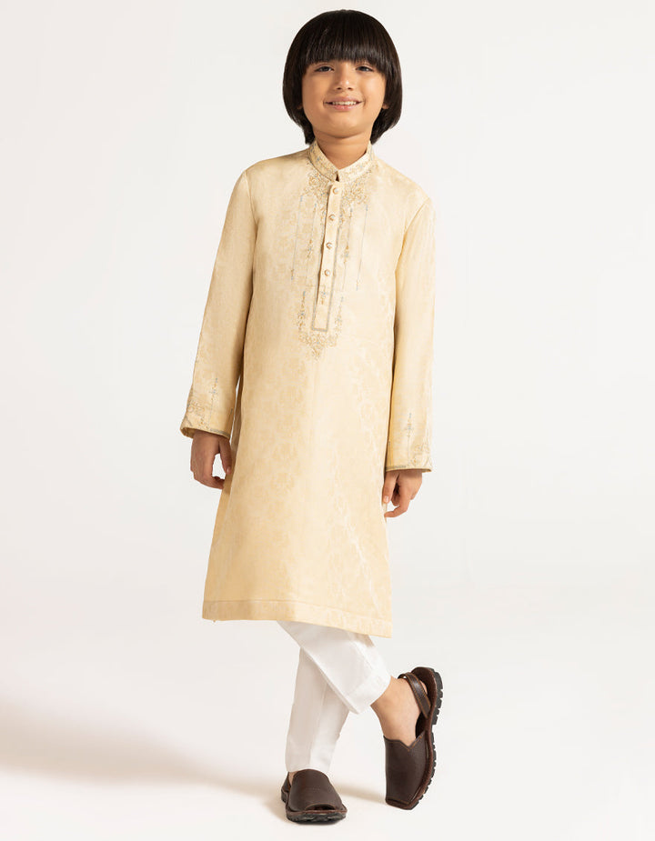 Polyester Gold Special Kurta - J. Junaid Jamshed