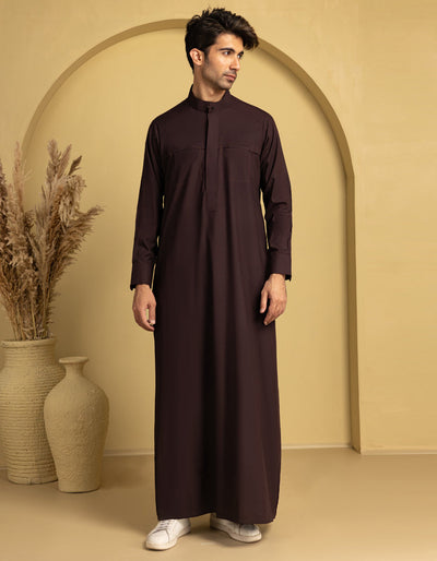 Blended Red Jubba - J. Junaid Jamshed