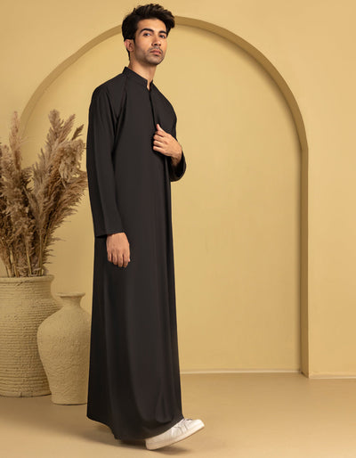 Blended Black Jubba - J. Junaid Jamshed