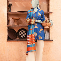 Lawn Multicolor Unstitched Suit - J. Junaid Jamshed