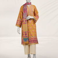 Cambric Multicolor Unstitched Suit - J. Junaid Jamshed