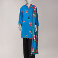Lawn Multicolor Unstitched Suit - J. Junaid Jamshed