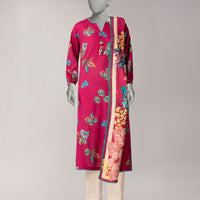 Lawn Multicolor Unstitched Suit - J. Junaid Jamshed