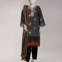 Lawn Multi Unstitched Suit - J. Junaid Jamshed