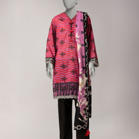 Lawn Multi Unstitched Suit - J. Junaid Jamshed