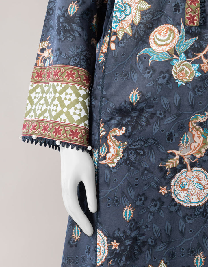 Lawn Multicolor Unstitched Suit - J. Junaid Jamshed