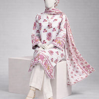 Lawn Multicolor Unstitched Suit - J. Junaid Jamshed