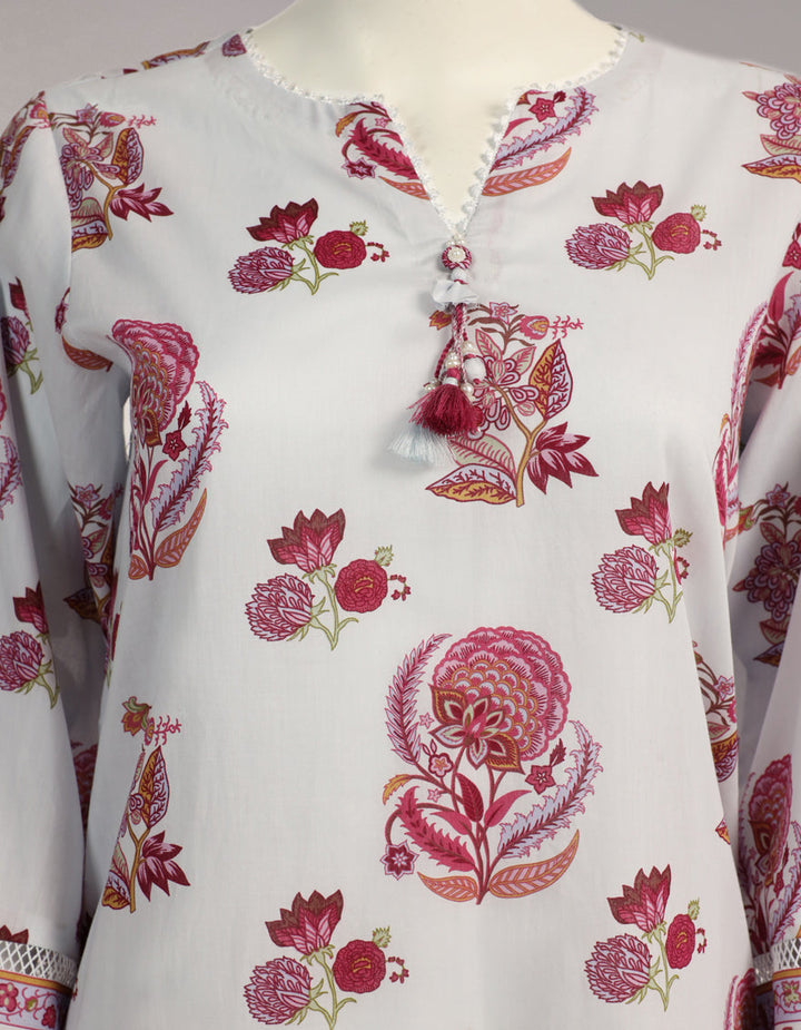 Lawn Multicolor Unstitched Suit - J. Junaid Jamshed