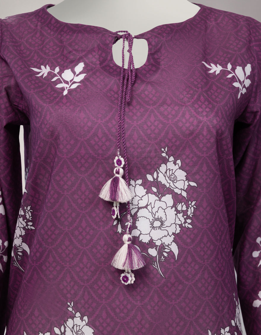 Lawn Multicolor Unstitched Suit - J. Junaid Jamshed