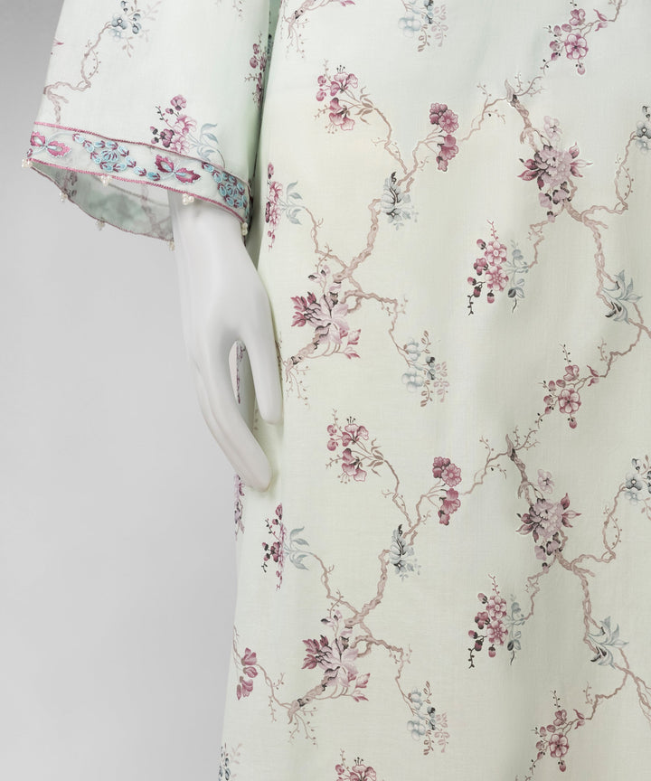 Lawn Multicolor Unstitched Suit - J. Junaid Jamshed