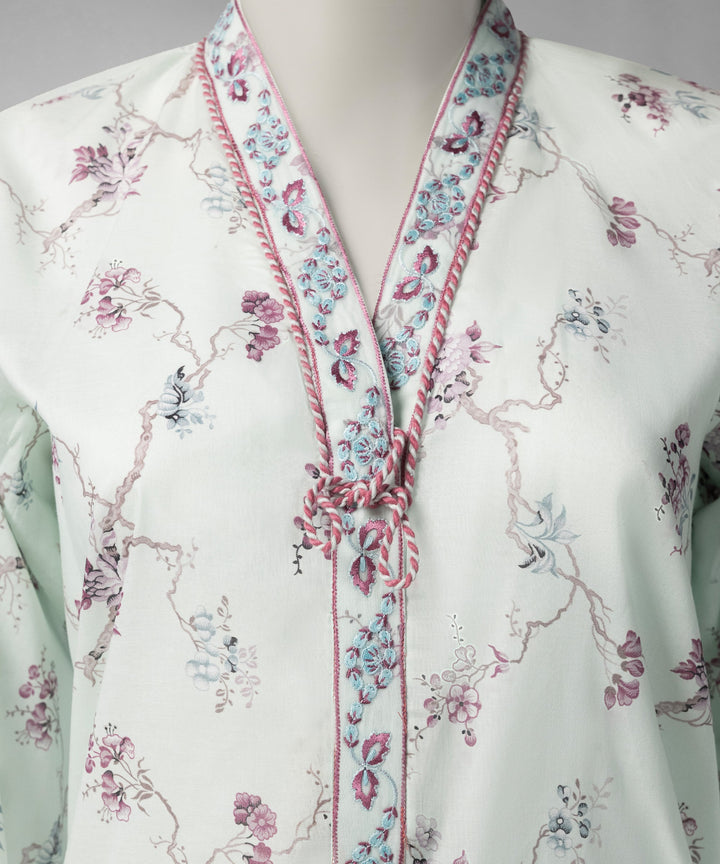 Lawn Multicolor Unstitched Suit - J. Junaid Jamshed