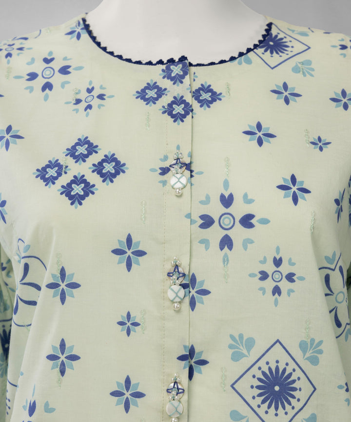 Lawn Multicolor Unstitched Suit - J. Junaid Jamshed