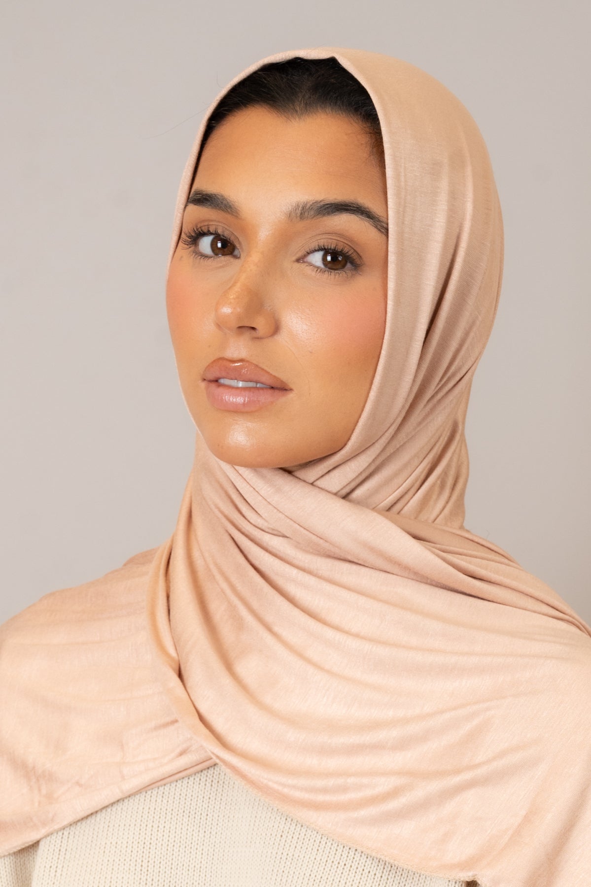 Nude Jersey Hijab