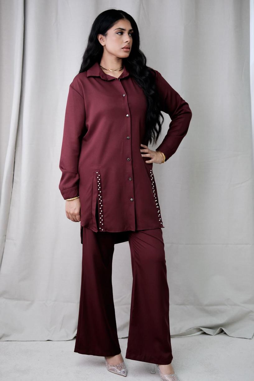 Lea Burgundy Co-Ord