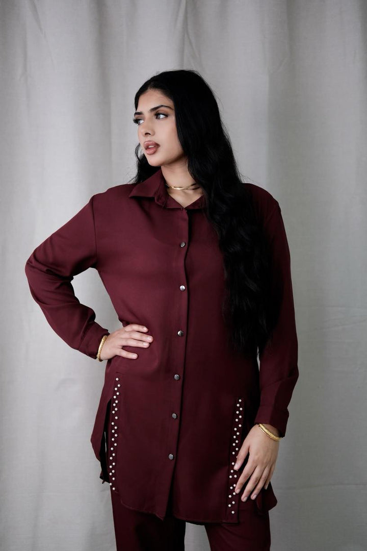 Lea Burgundy Co-Ord