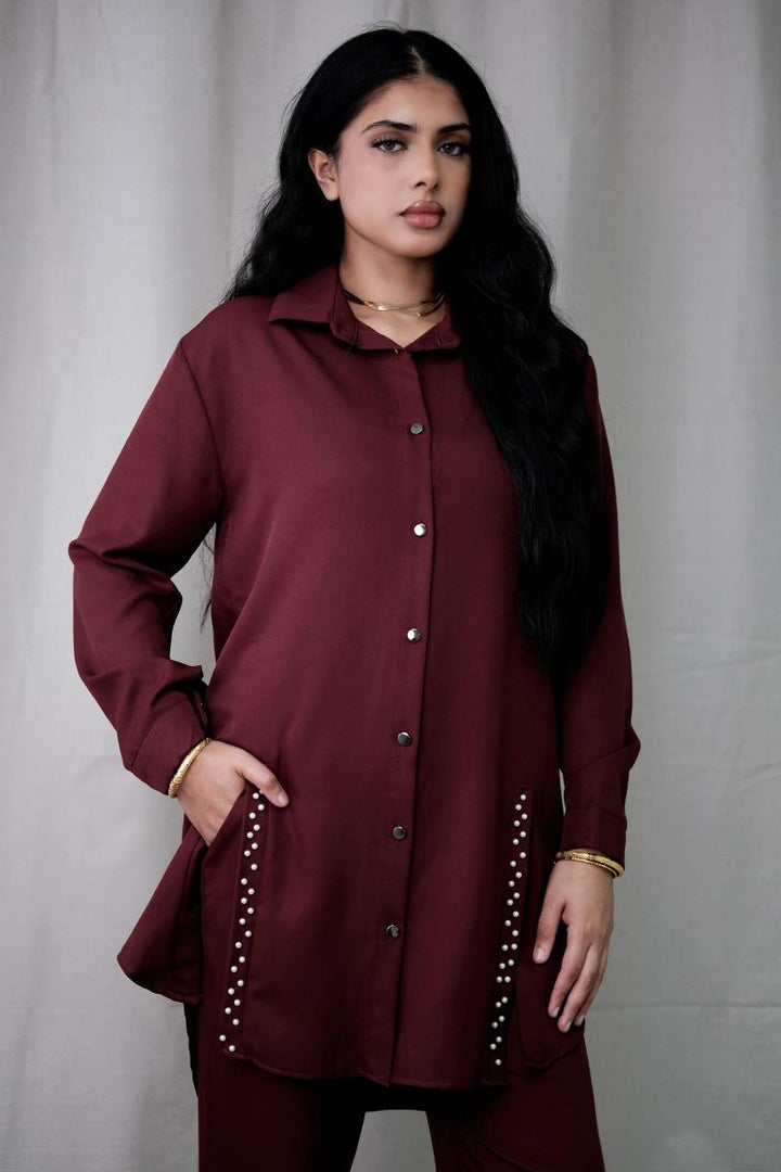 Lea Burgundy Co-Ord