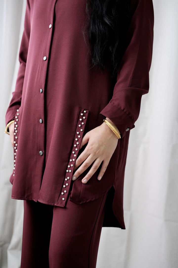 Lea Burgundy Co-Ord