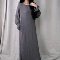 Essential Basic Dark Grey Abaya