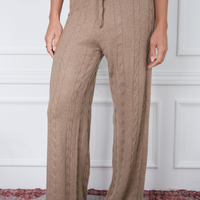 Cable Taupe Trousers