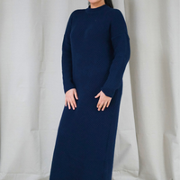 Alma Navy Knit Dress
