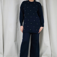 Noelle Navy Knit Co-Ord