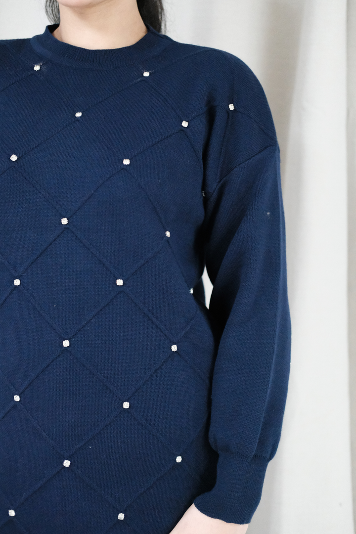 Noelle Navy Knit Co-Ord