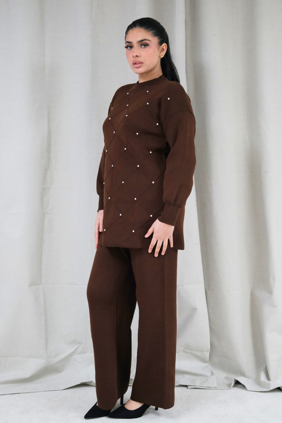 Noelle Brown Knit Co-Ord