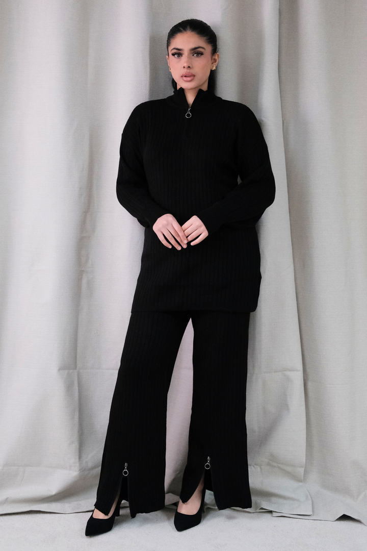 Arden Black Zip Co-Ord