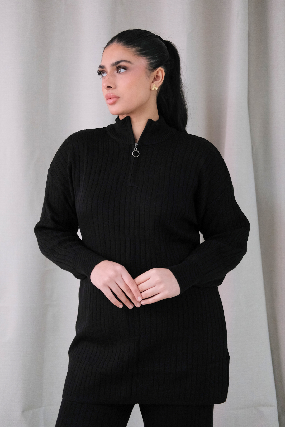 Arden Black Zip Co-Ord