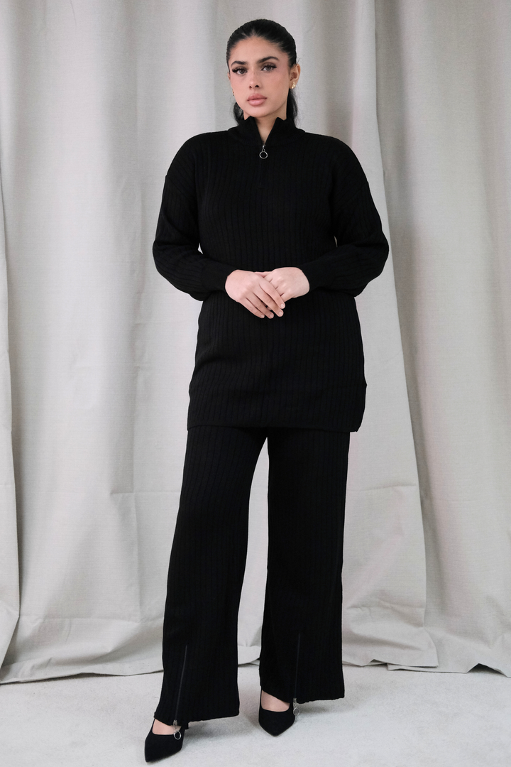 Arden Black Zip Co-Ord