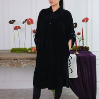Soft Cord Black Midi